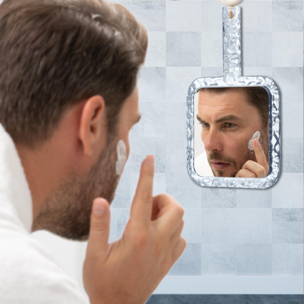 Hand Mirror,Double-Sided Handheld 1X/5X Magnifying Mirror with Handle for Mak...