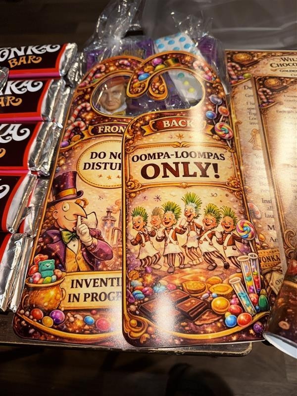 Wonka candy bar party favors – Wonka-Inspired, 24 Treat Packs