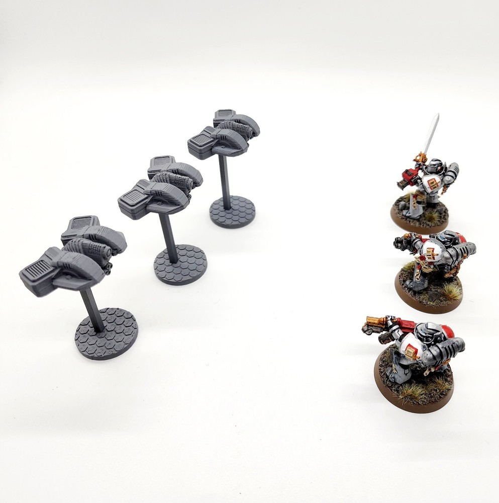 3d Printed Miniatures Gunhawk War Drones 40K Proxy Terrain for Tabletop Gaming