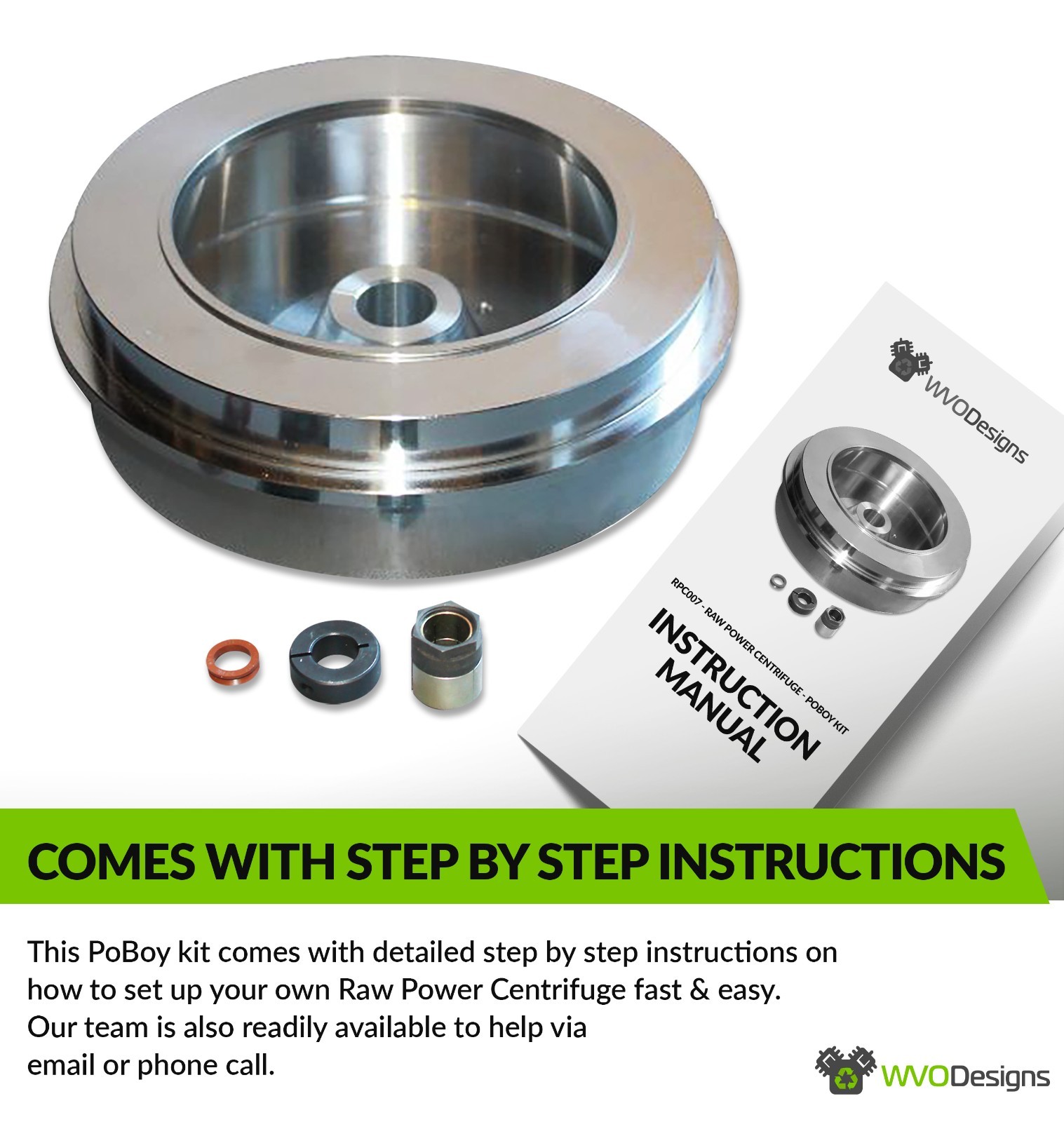 WVO Designs Raw Power Centrifuge - PoBoy Kit