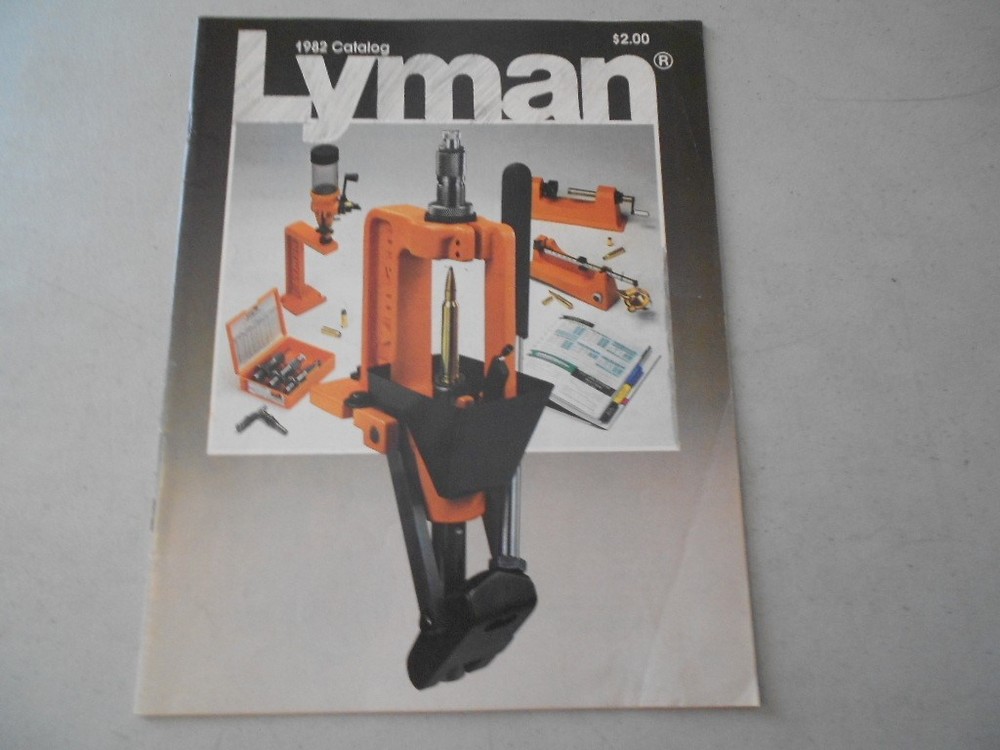 Lyman Reloading Catalog 1982 Metallic Sights Orang Crusher