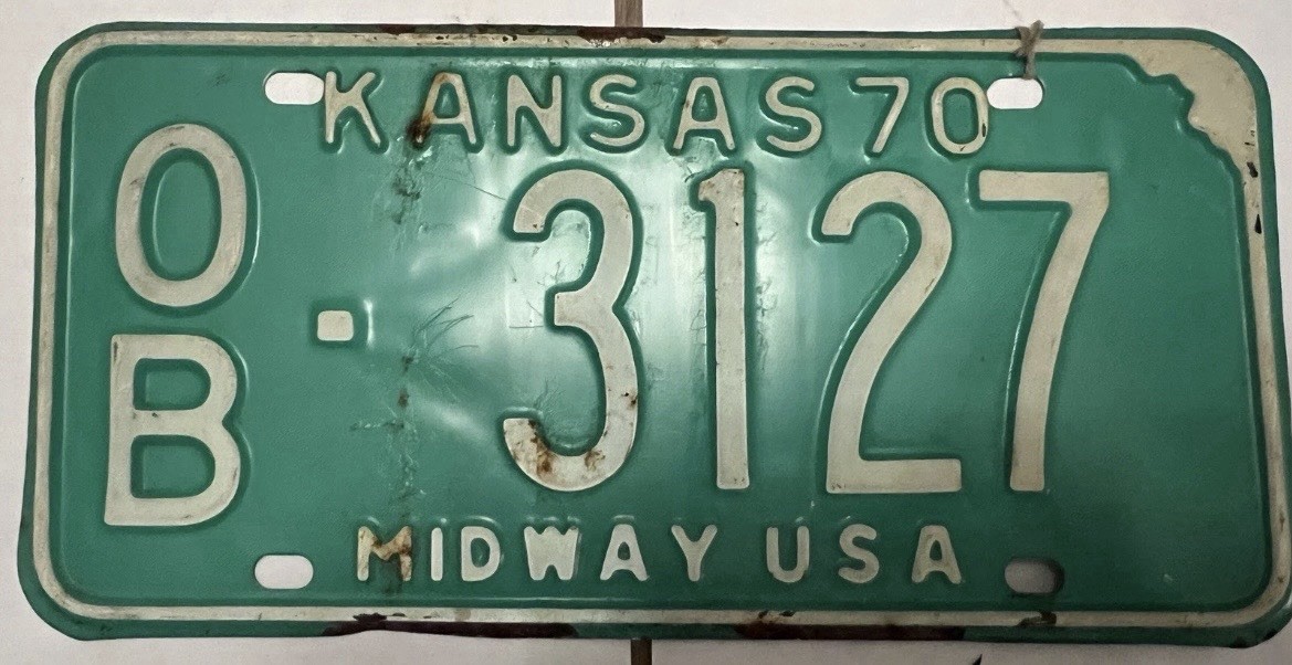 Lot of 3 Mix States original License Plates