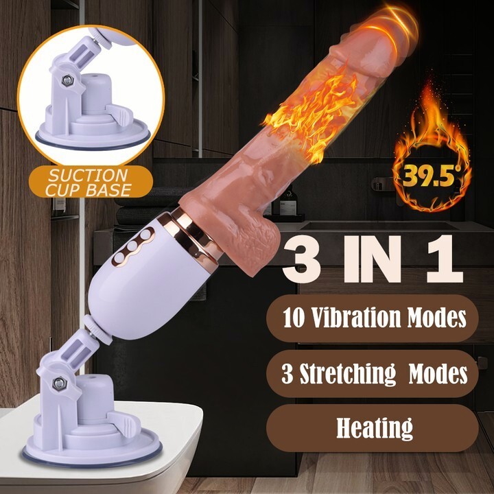 Remote Control Telescopic Dildo Thrusting Vibrator Heating G-Spot Sex Toys Women