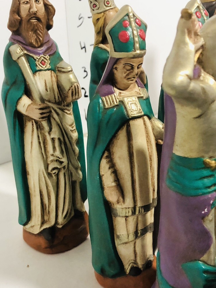 Vintage Hand Painted Chess Figures (29)