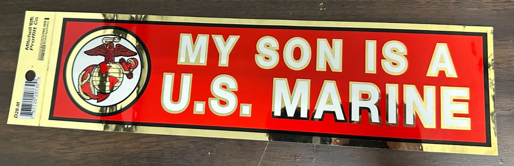 Mitchell Proffitt MY SON IS A U.S. MARINE Adhesive Decal
