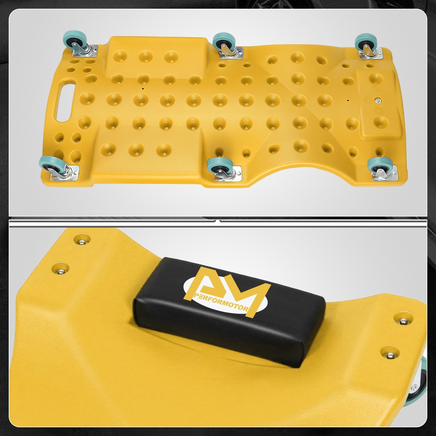 40"in Low Profile Mechanic Rolling Creeper Automative Garage Shop Repair Yellow