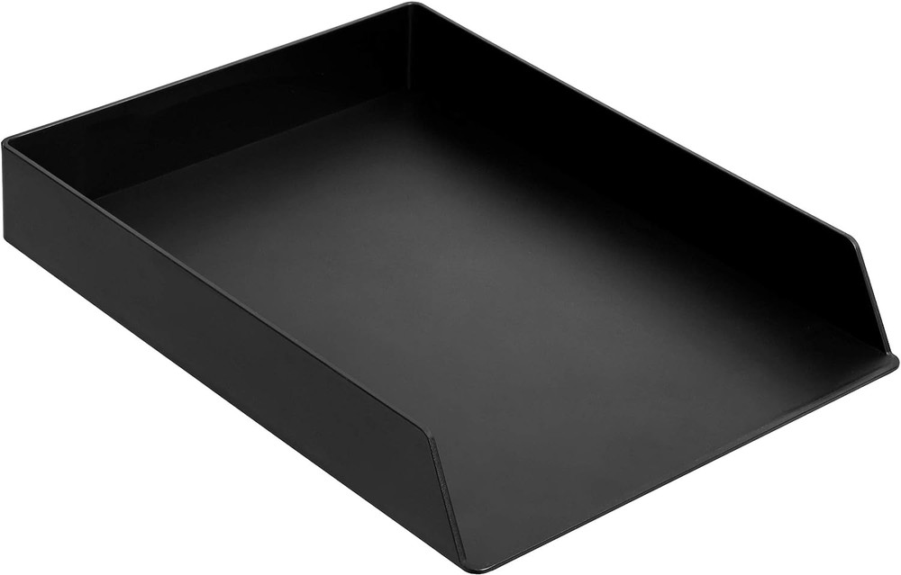 Rectangular Plastic Desk Organizer, Letter Size Tray, 2-Pack, 9.7 X 2.2 X 13 Inc