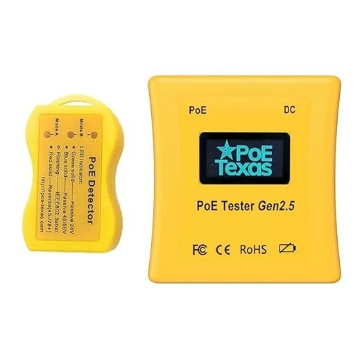 PoE Tester and Detector Kit Network Cable Tester for Voltage Current Power