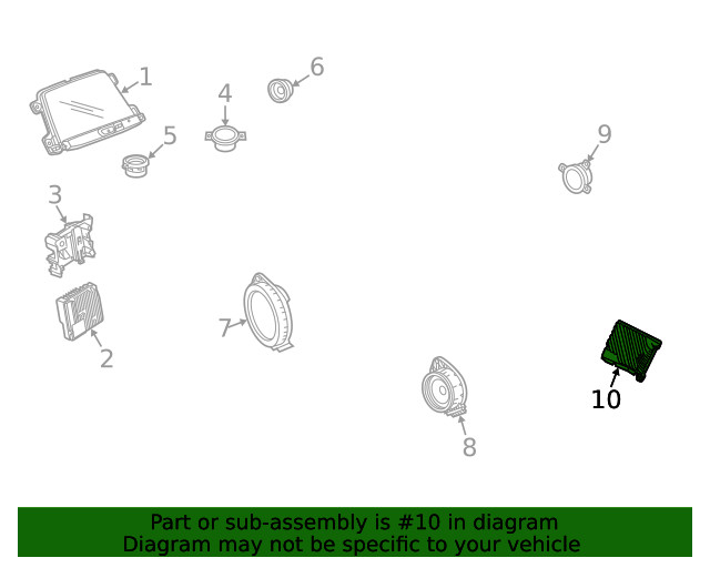 Genuine GM Amplifier 86801050