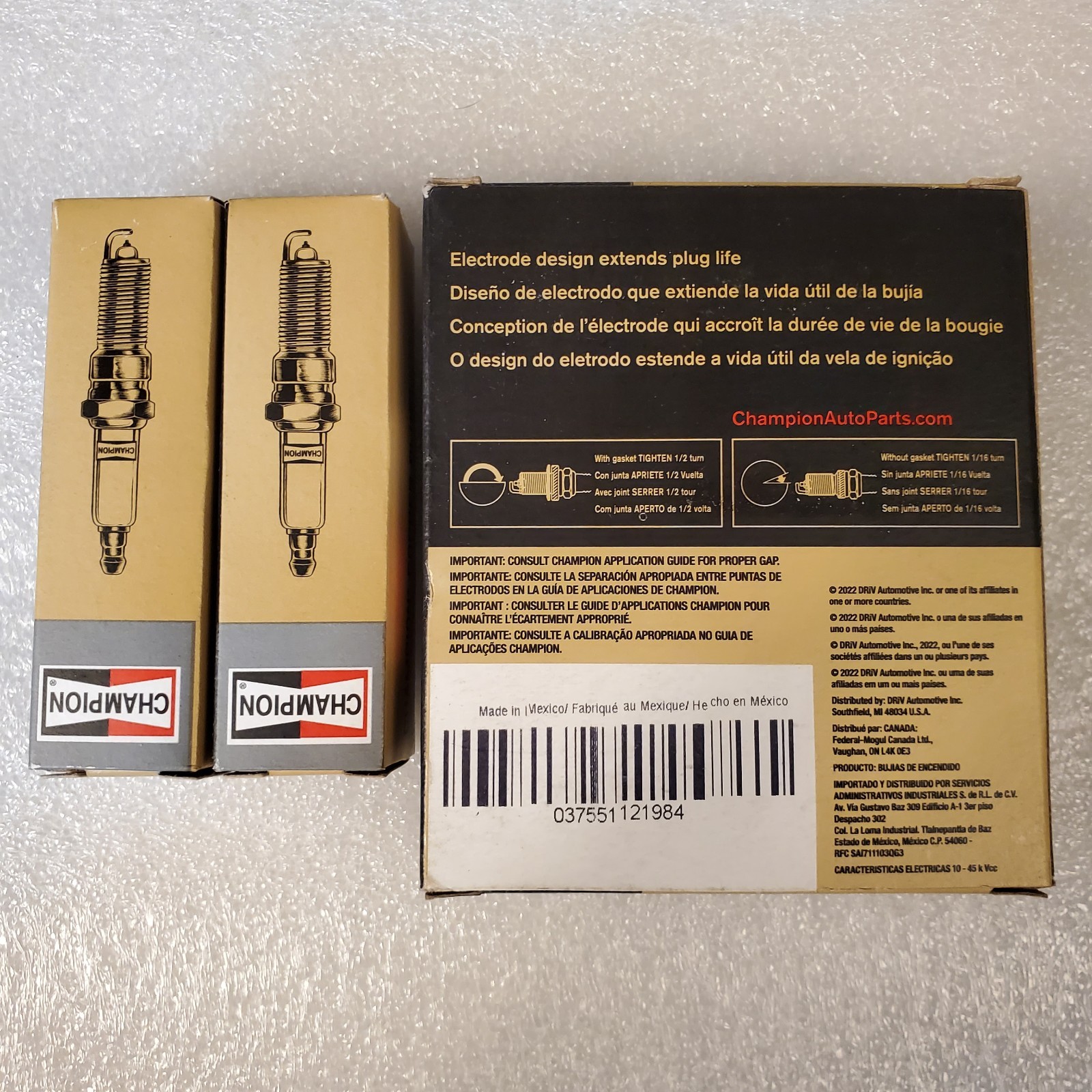 (6 Pack) Champion Spark Plugs 828M / QL77JC4 Marine - Copper Core, Nickel Alloy