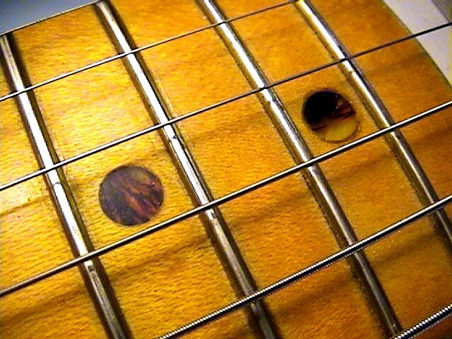 PREMIUM TORTOISE SHELL FINGERBOARD DOT POSITION MARKERS - 1/4" CELLULOID NITRATE