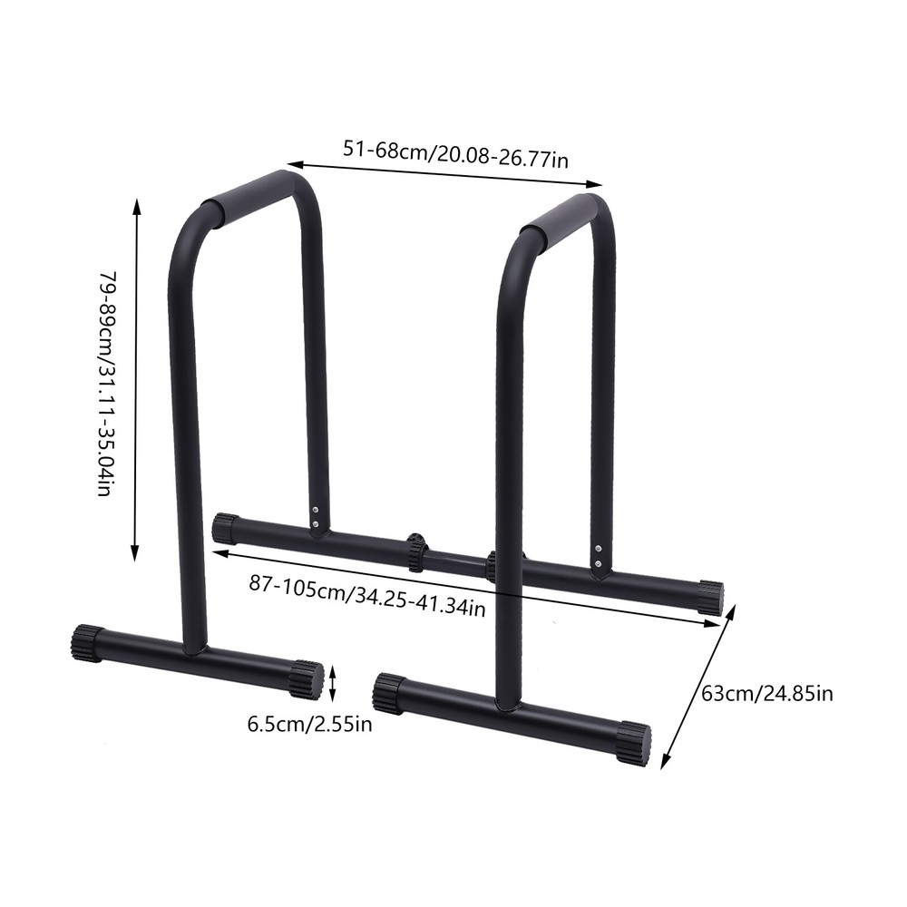 Portable Adjustable Dip Bar for Effective Home Strength Workouts