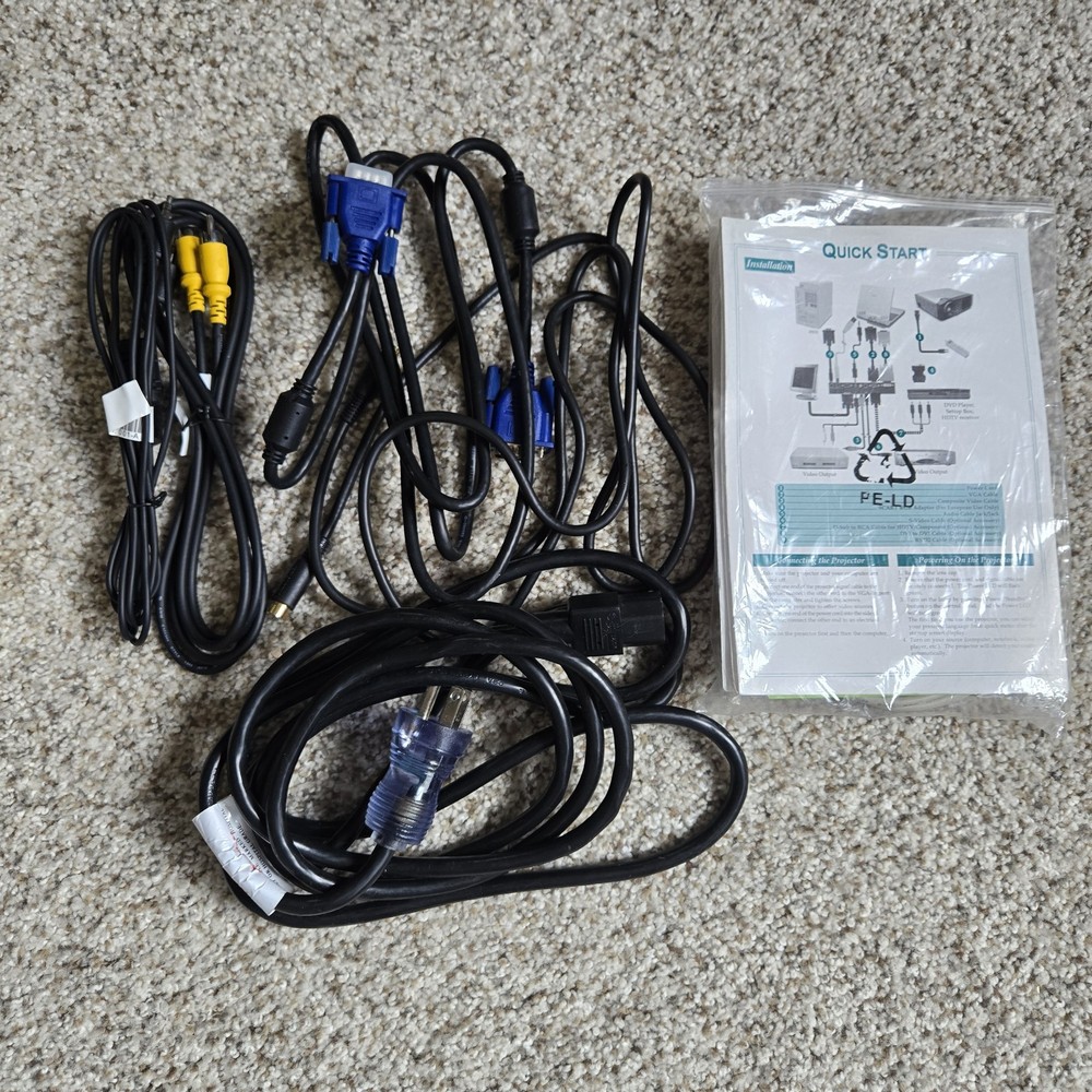 Optoma Projector EP-739 with Case Manual & Cords