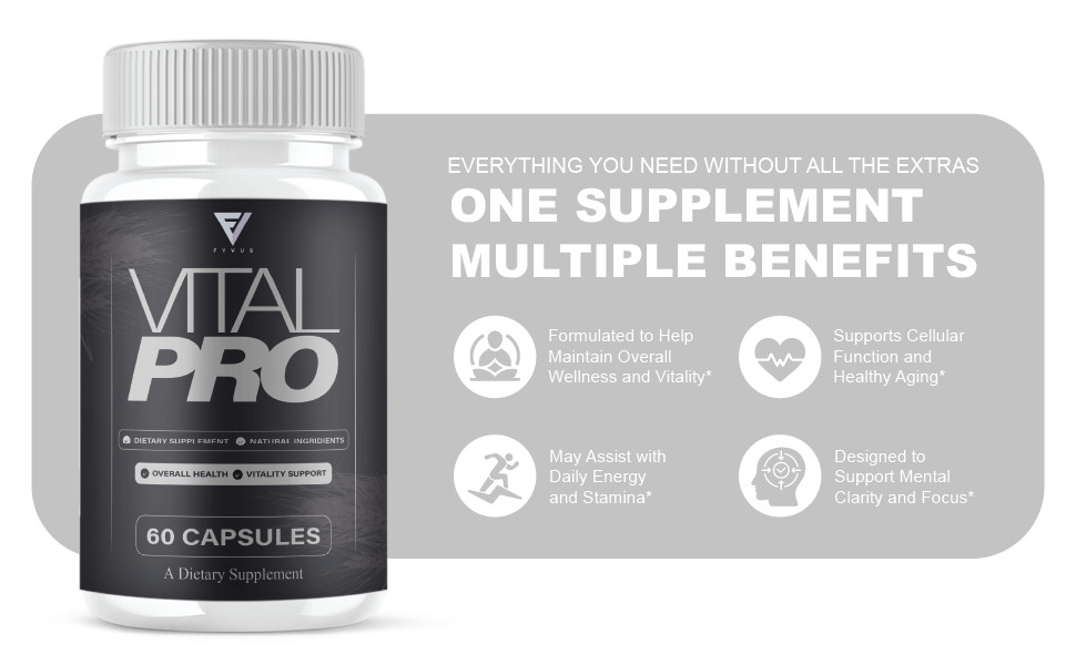 (3 Pack) Vital Pro Capsules, Vital Pro Performance Supplement (180 Capsules)