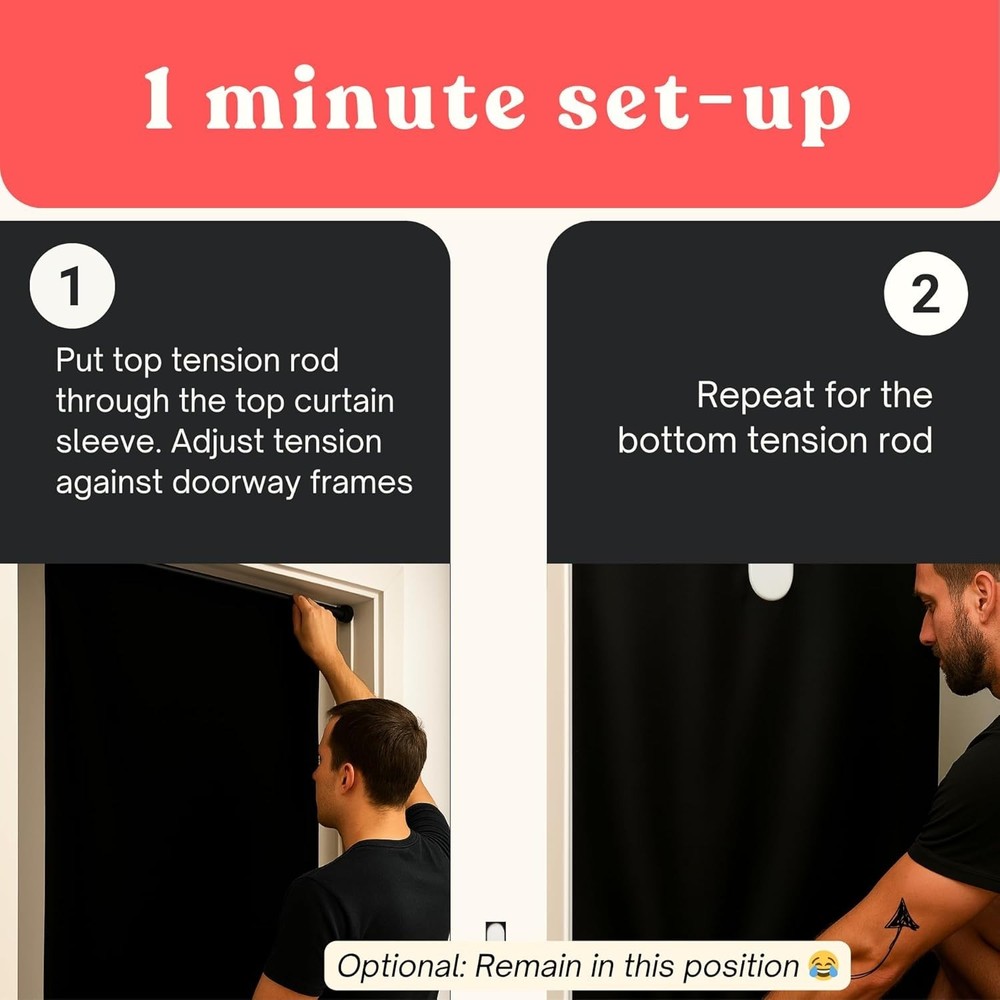 Glory Hole Kit Doorway Portable Wall Privacy Divider Instant Setup