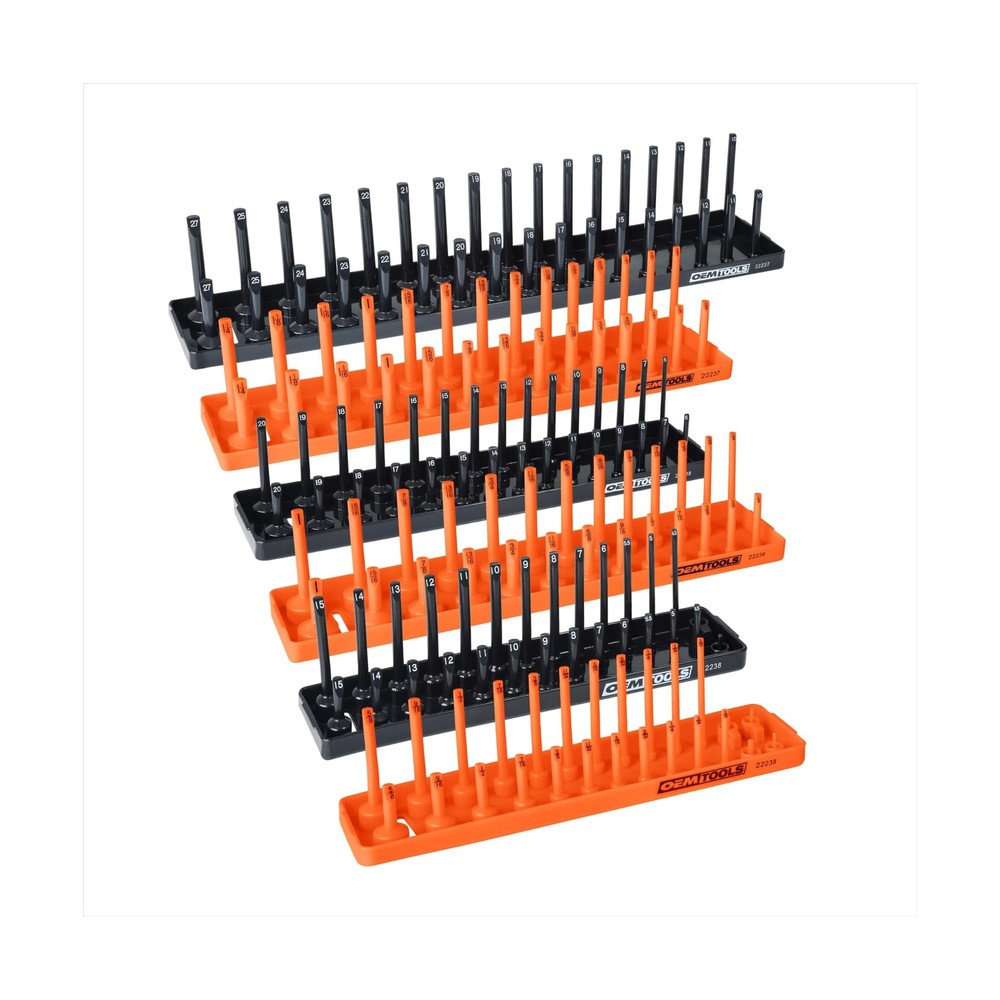 OEMTOOLS 22418 Socket Organizer Set, 6-Piece Holder Set Include... FAST USA SHIP
