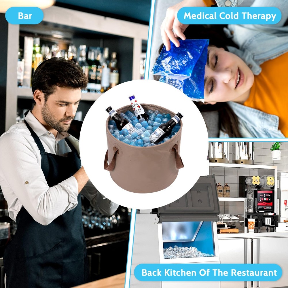 360 Pack Reusable Ice Cubes Refreezable Plastic Ice Cubes Without Diluting Re...