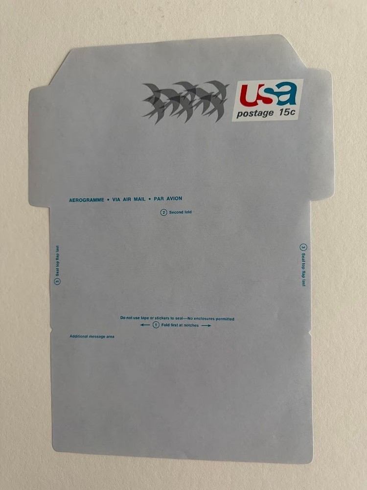 12 SHEETS USPS AIRMAIL POSTAL STATIONARY COVERS