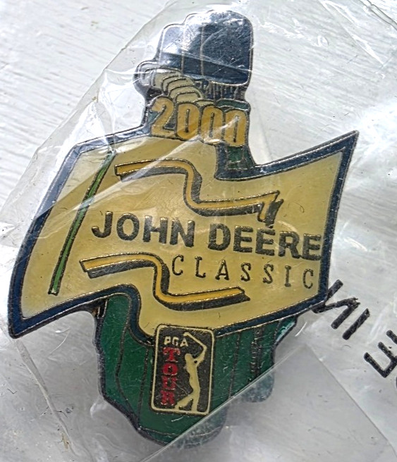 Two Lapel Pinback JOHN DEERE CLASSICS PGA GOLF 1999 & 2000