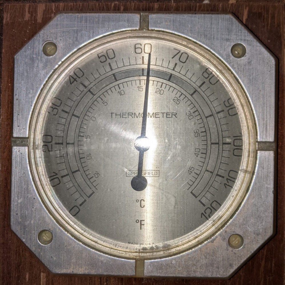 Springfield Weather Instruments Wall Thermometer Barometer Humidity