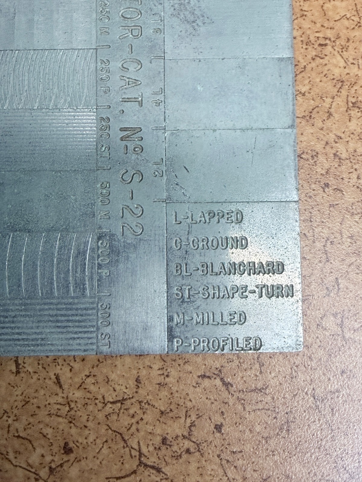 Vintage Montgomery Tools Microfinish Comparator-CAT No. S-22