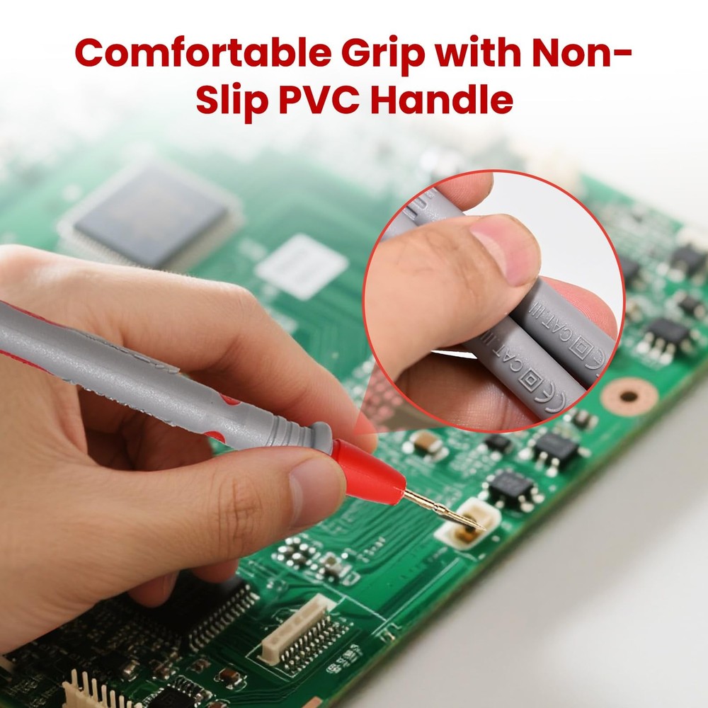 Digital Multimeter with Precision Sharp Leads, 1000v 20a Clamp Tester, Probe ...