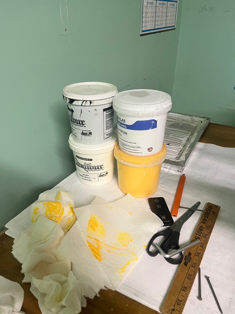 screen printing equipment used