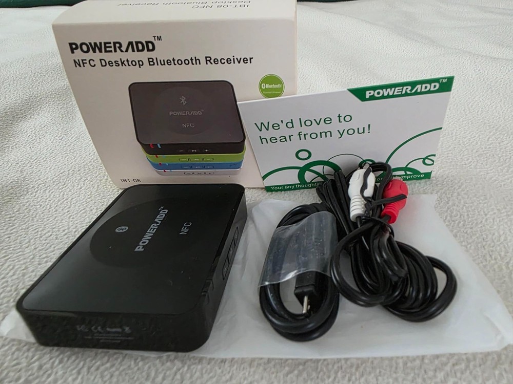 POWERADD NFC Desktop Bluetooth Receiver, Free shipping