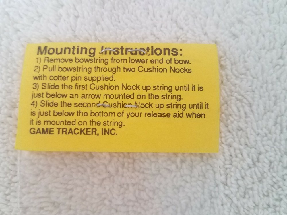 Cushion Nock Hunting