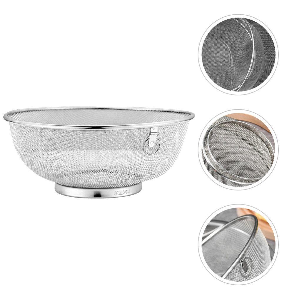 1PC Strainer Basket Stainless Steel Strainers Colander Filter Screen Fine Mesh