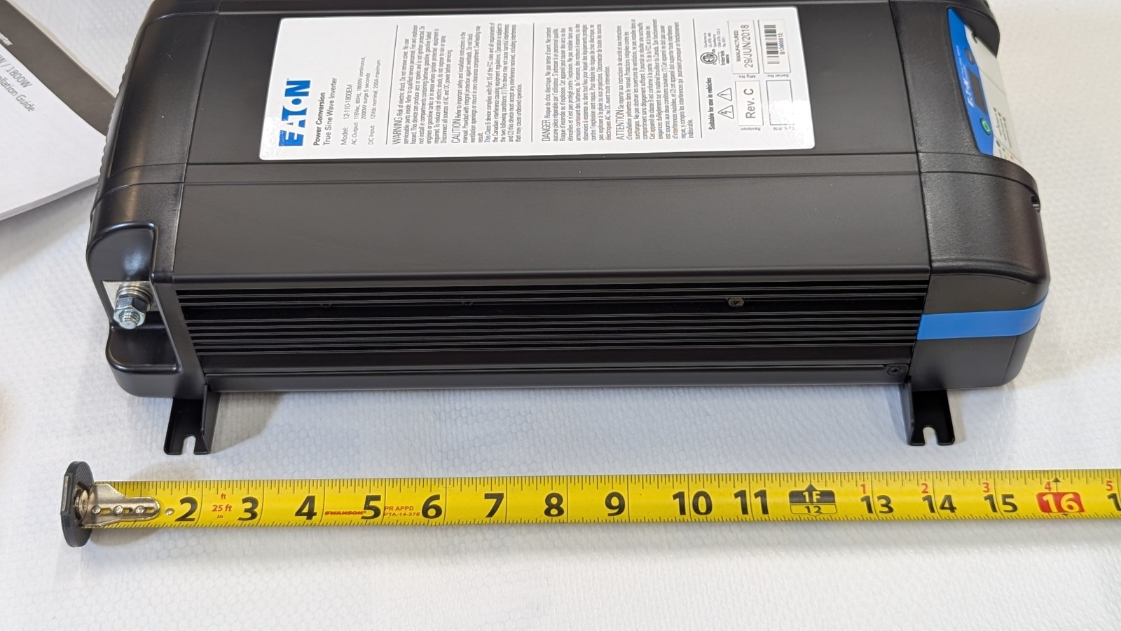 12-110-1800EM Eaton NEW True Sine Power Inverter 1800 Watt W/ Surge Protection