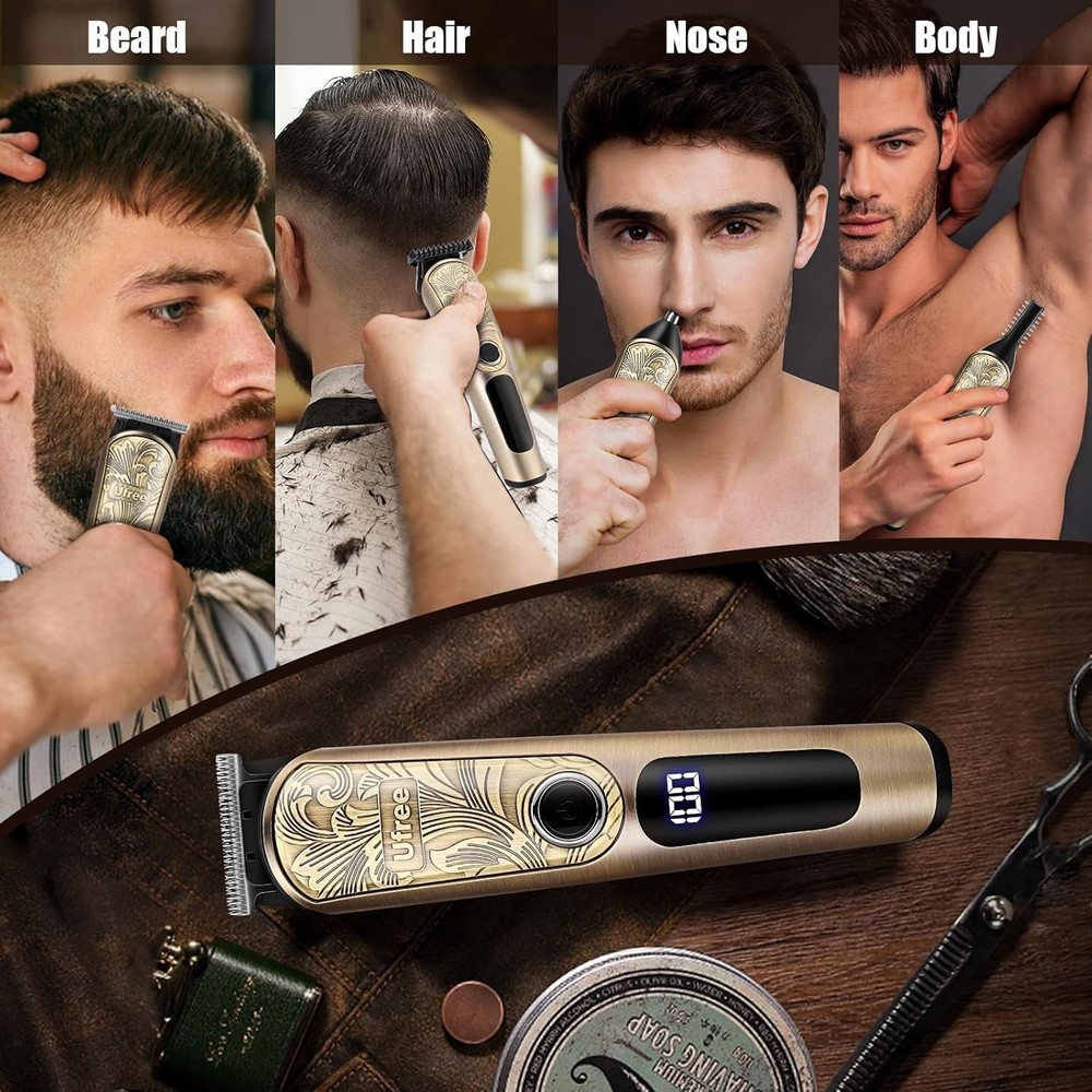 Electric Razor & Hair Clippers Combo