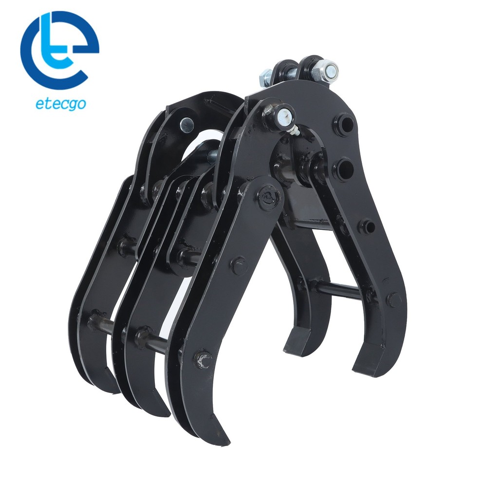 Wide Opening Excavator Grapple for Compact Diggers -Quick Attach