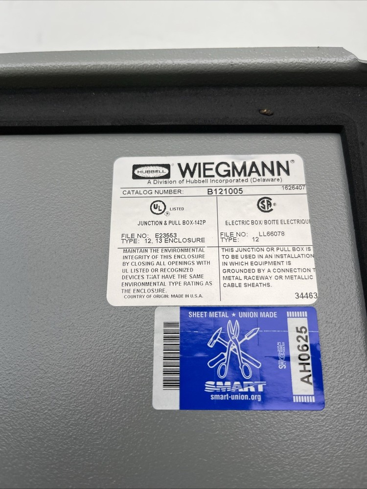 B121005 Wiegmann Wall Mount Enclosure