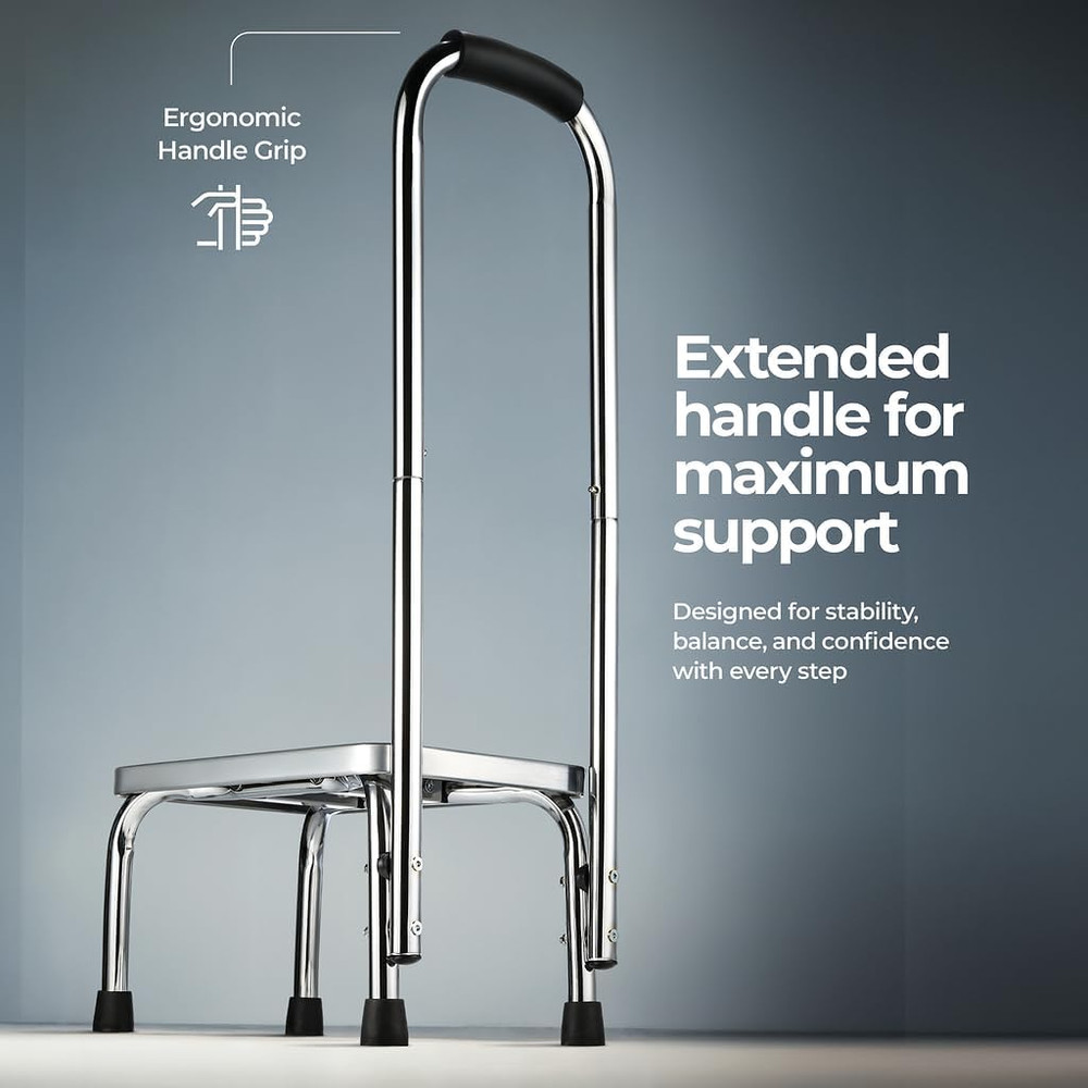 Step Stool with Handle for Adults Step stools with Handle for Elderly for Bed Ch