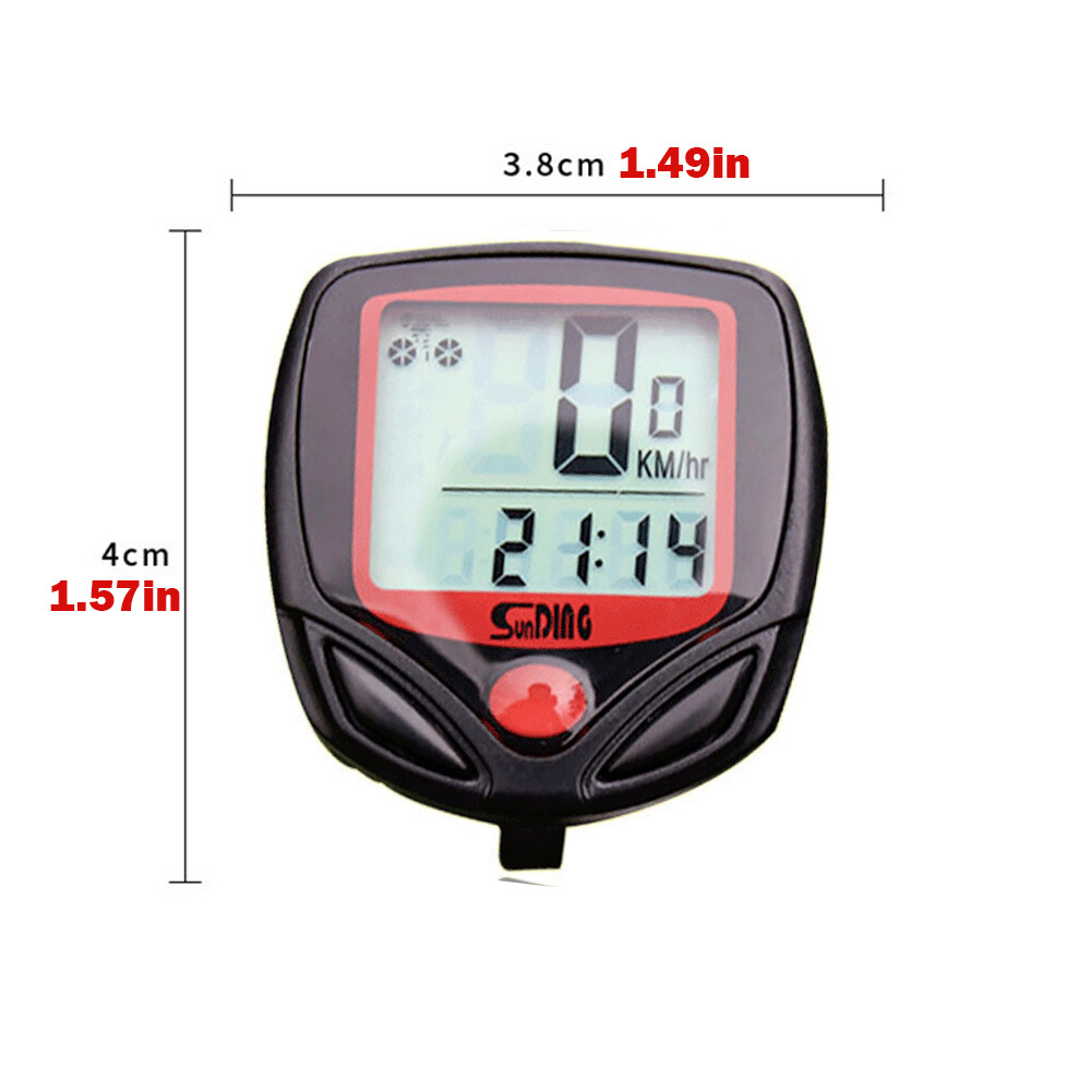 Bike Bicycle SPEEDOMETER Cycle Digital Odometer Computer MPH KMH Waterproof LCD