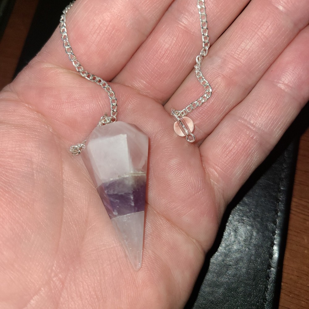 Bonded RAC Faceted Cone Crystal Dowsing Pendulum Divination Tool