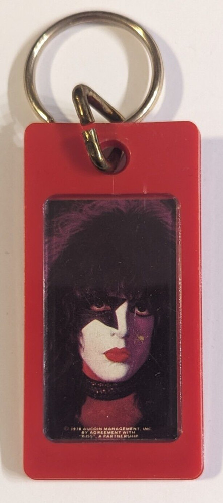 KISS Aucoin 1978 PAUL STANLEY Solo Keychain Key Chain RARE Vintage Funky NEW NOS