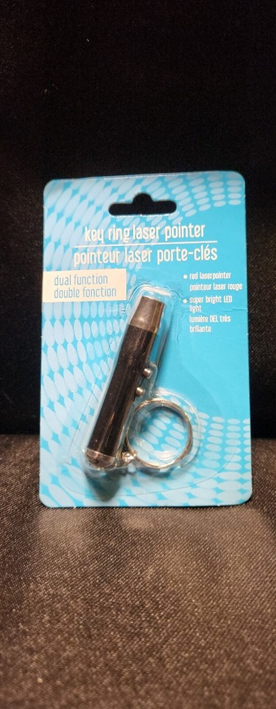 Key Ring Laser Pointer DUAL FUNCTION BRIGHT LED LIGHT