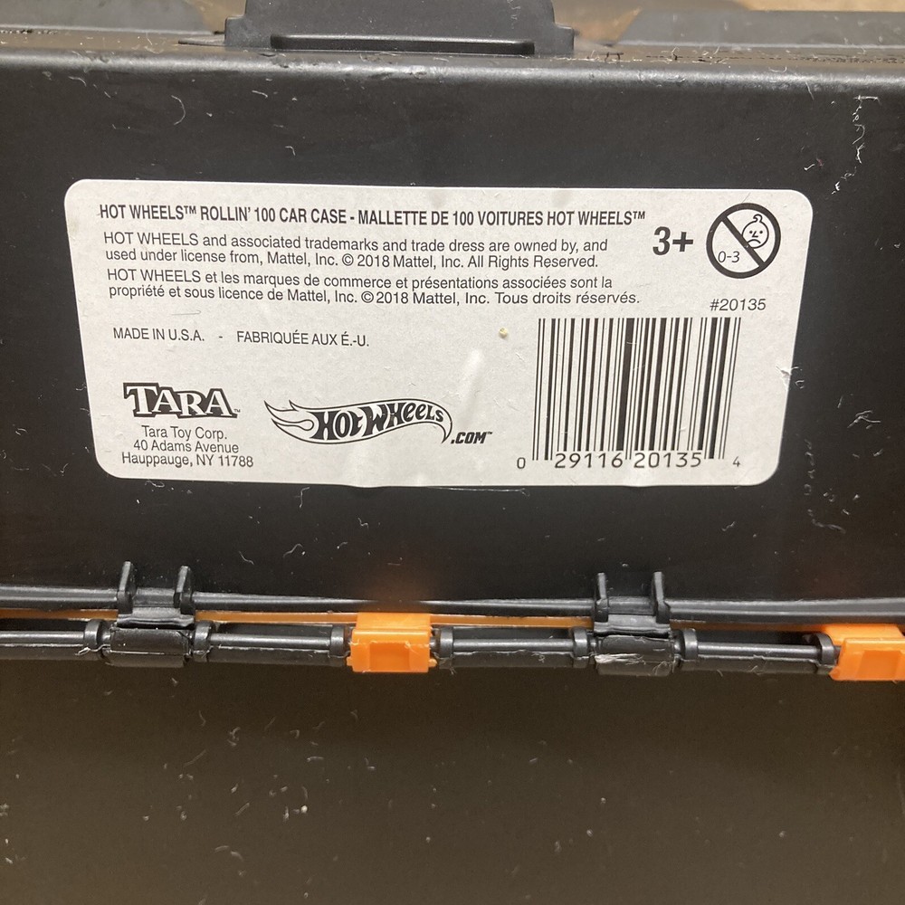 Hot Wheels 100 Car Rolling Storage Case with Retractable Handle Pre-Owned