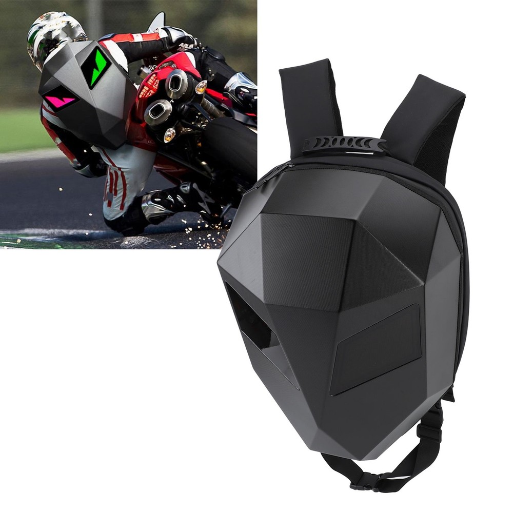 Motorcycle LED Backpack Waterproof Hard Case Cool Design Riding Backpack Fo YIDC