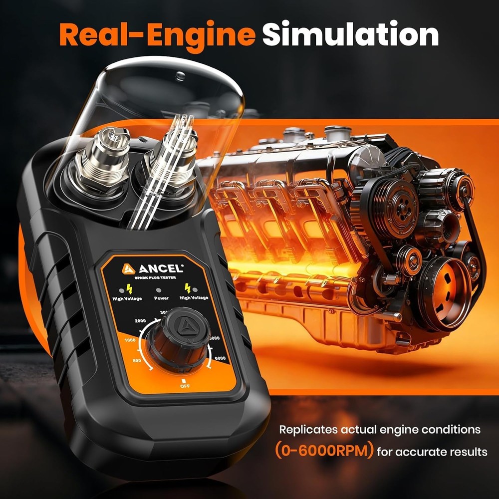 SP21 Spark Plug Tester Ignition Analyzer 0-6000RPM Tool
