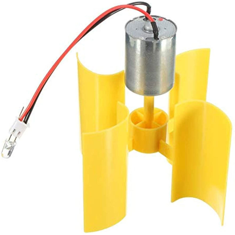 1/2PCS Small DC Motor Vertical Micro Wind Turbines blades Generator Project Kit^