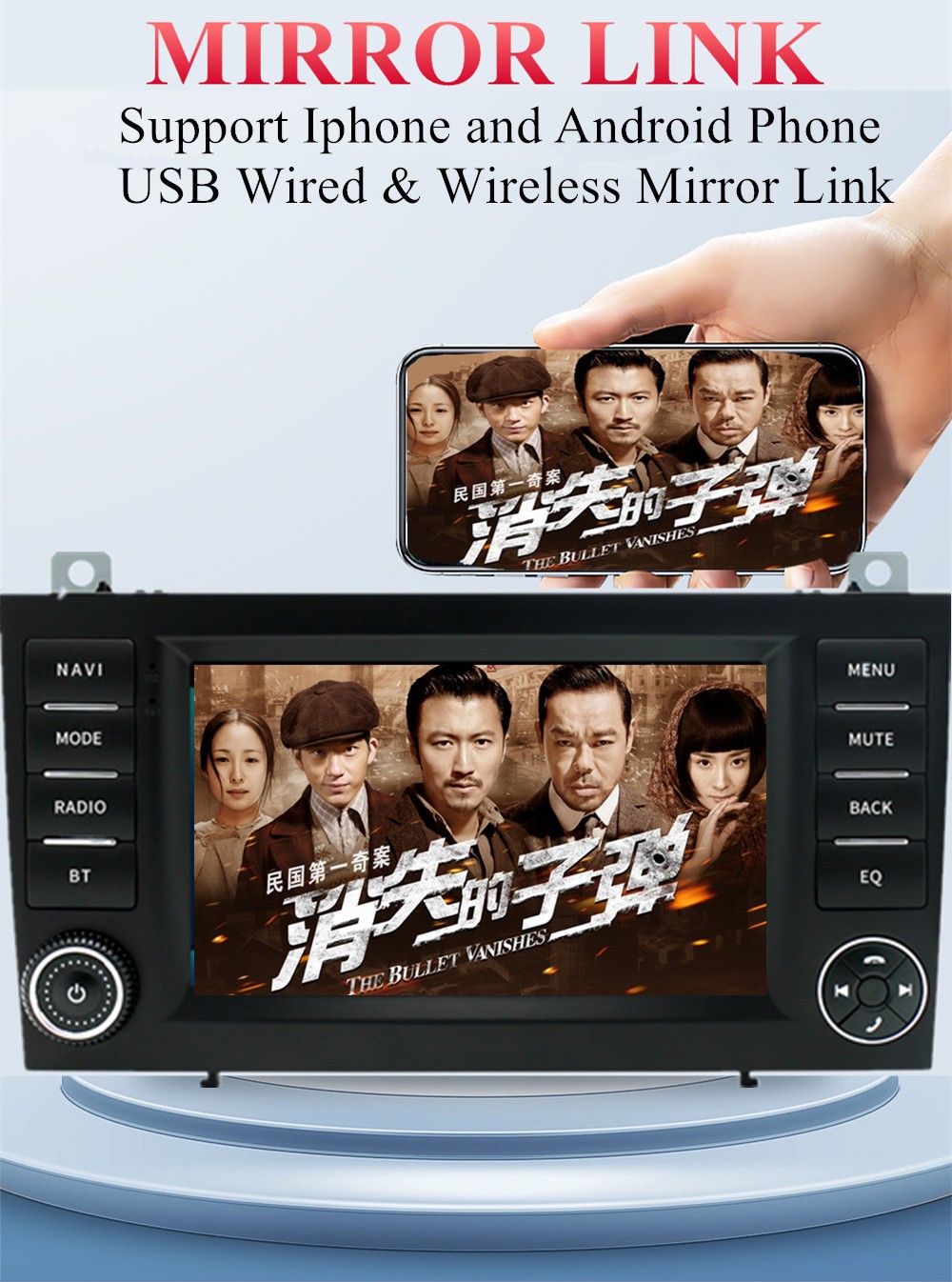 Android 14 Car Radio Player W/CAM Fit For Mercedes Benz SLK-Class R171 2004-2010