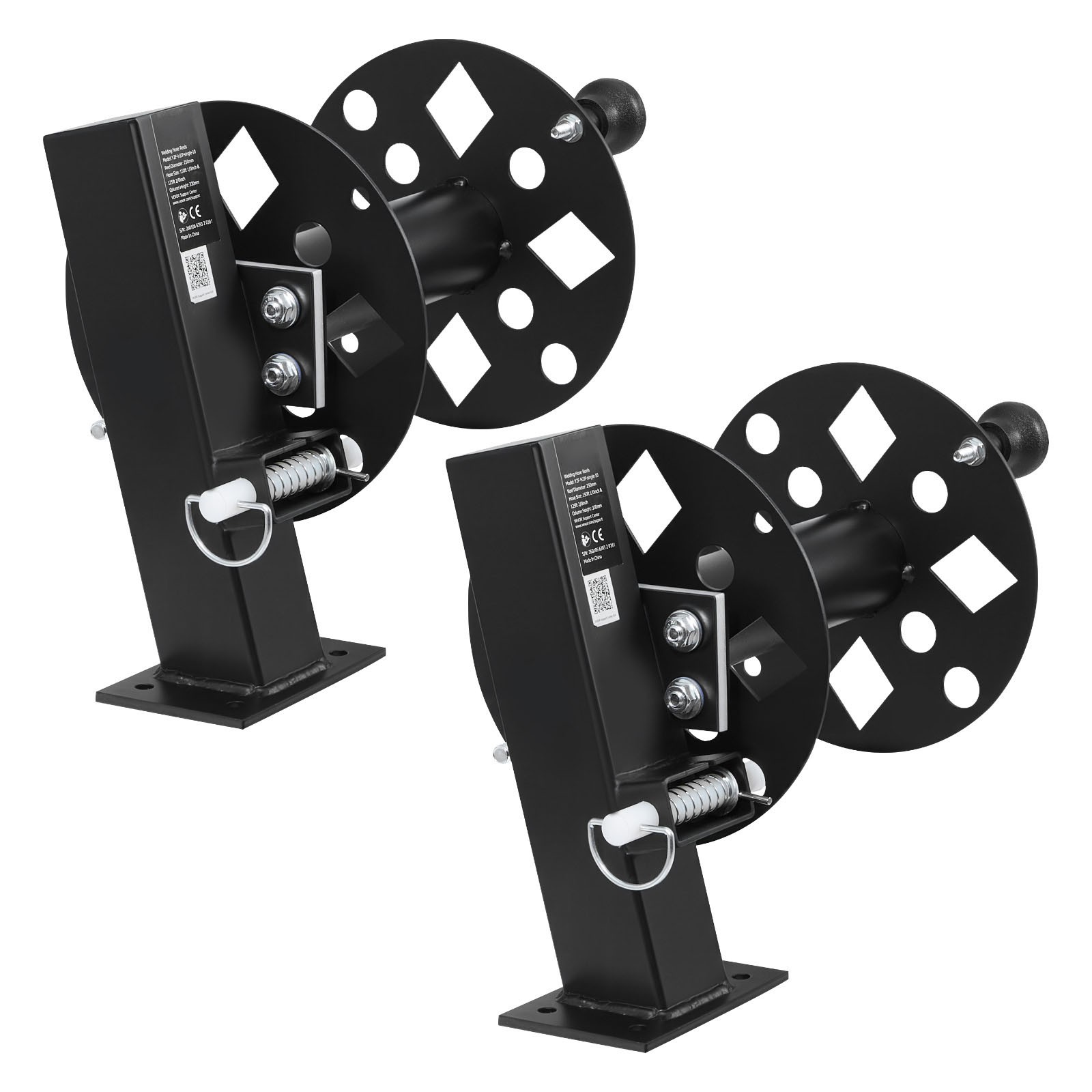 Uimoso 2PCS Heavy-Duty Welding Cable Reels for 150FT 1/0 & 125FT 2/0 Cables