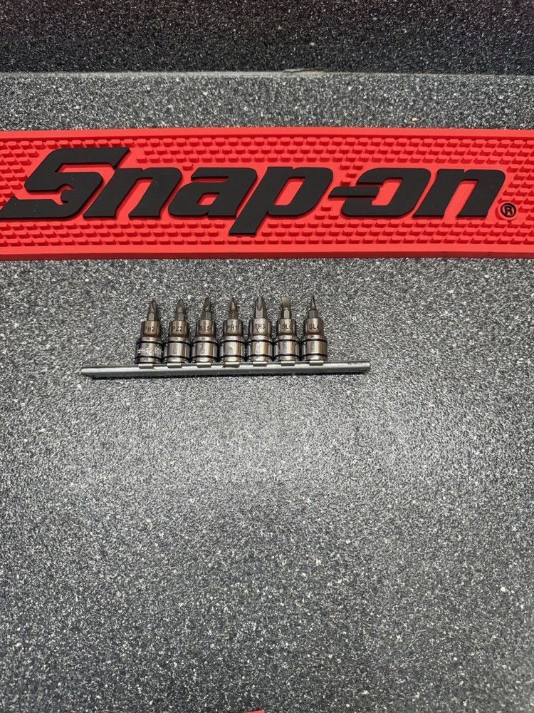 Matco 7 PIECE 3/8" DRIVE Screwdriver ADV BIT SOCKET SET Phillips Flat