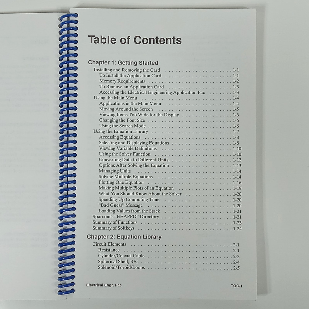 Sparcom Pocket Professional Electrical Engineering Application Pac v2.5 & Manual