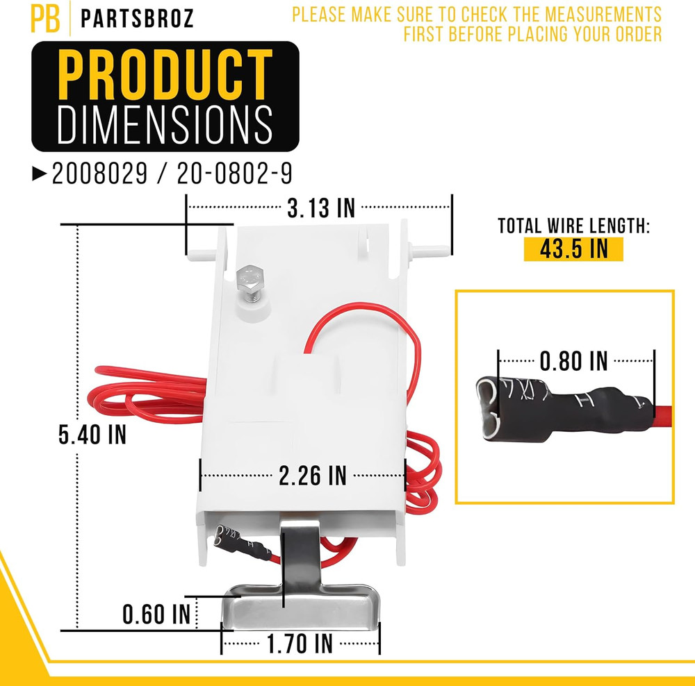 2008029 Ice Thickness Control Probe for Manitowoc Ice Machine Replacement Sensor