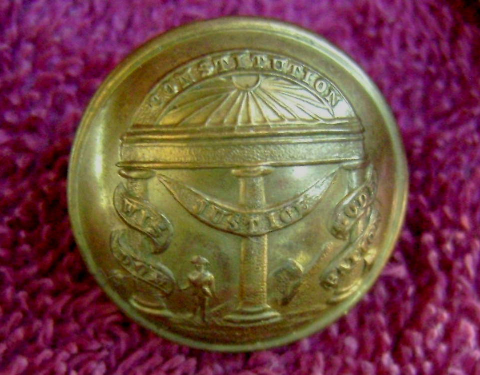 NON EXCAVATED CIVIL WAR GEORGIA COAT BUTTON