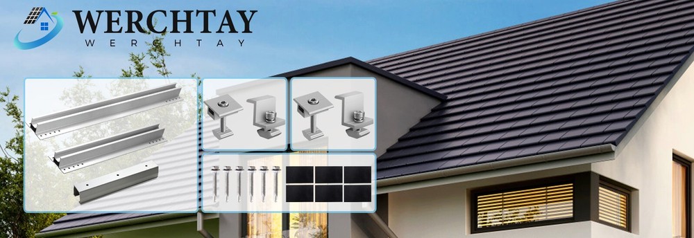 Roof Adjustable Solar Panel Mounting Brackets Kit System for 4PCS Solar Panels
